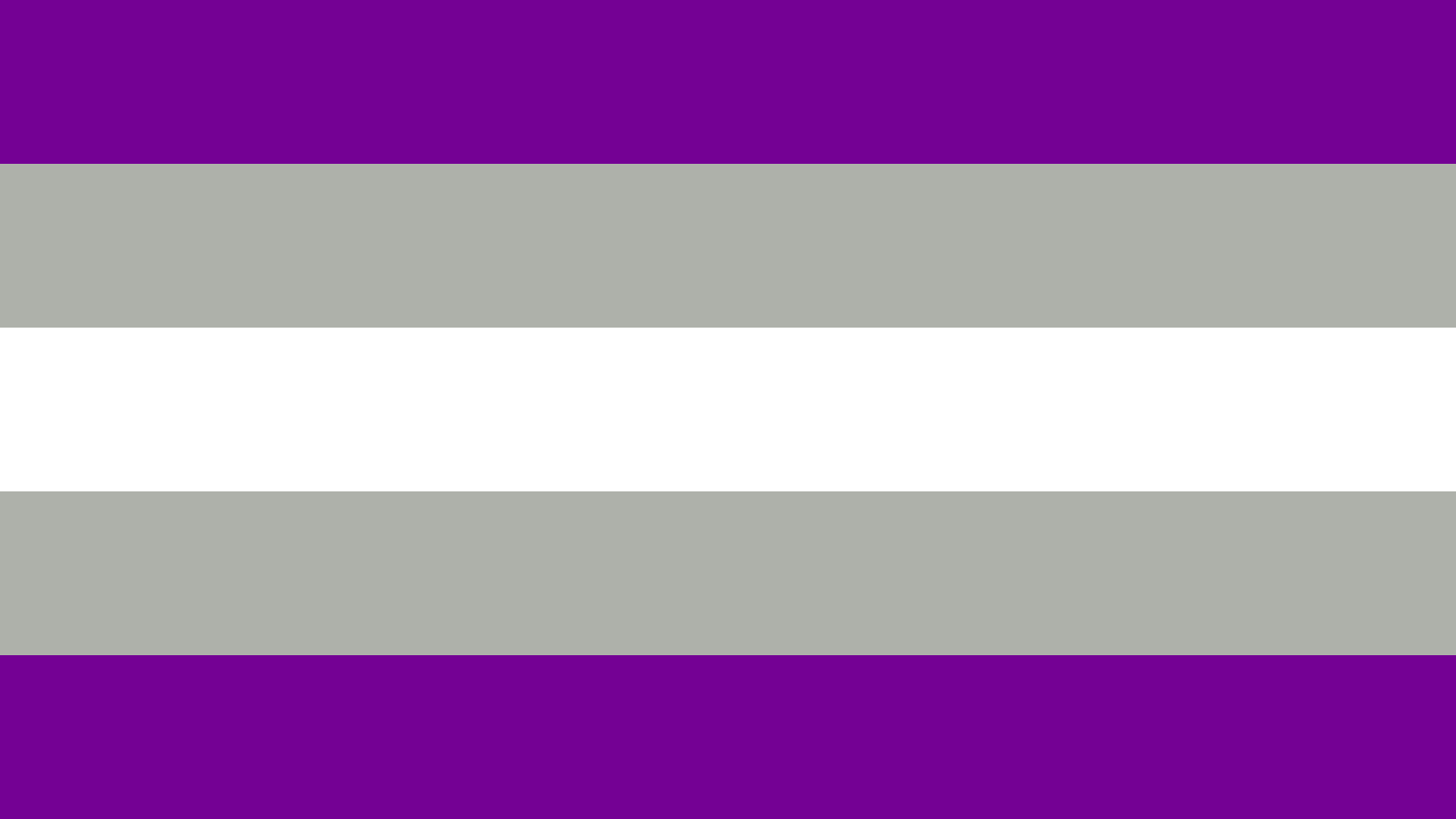 Grey Asexual Flag