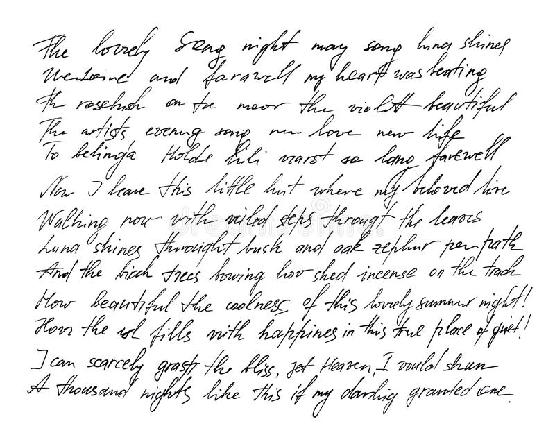 How To Get A Feminine Handwriting 2 Handwritten Letter Handwriting Calligraphy Texture Background. Handwritten Letter. Handwriting. Calligraphy. Manuscript. Font. Undefined Text With English Words Stock Illustration