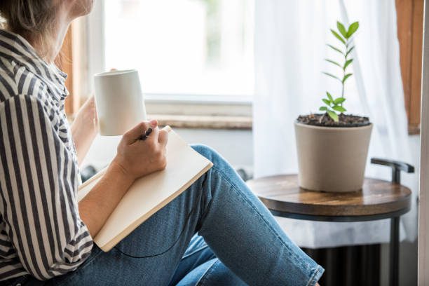 How To Get A Feminine Handwriting 10 A Young Woman Taking A Break From Technology Handwriting Stock Pictures, Royalty-Free Photos &Amp; Images